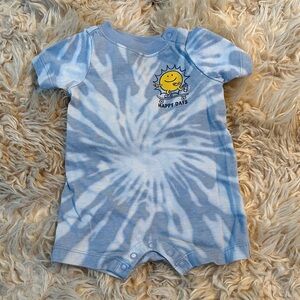 Blue Tie-Dye Kids One Piece